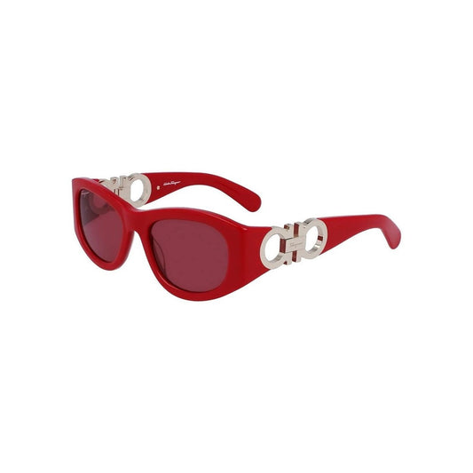 Ferragamo Sonnenbrille Kräftiges Rubinrot Glanz | ELORÉ by Ferragamo