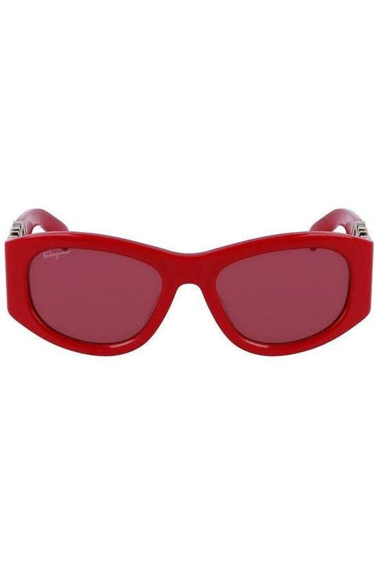 Ferragamo Sonnenbrille Kräftiges Rubinrot Glanz | ELORÉ by Ferragamo