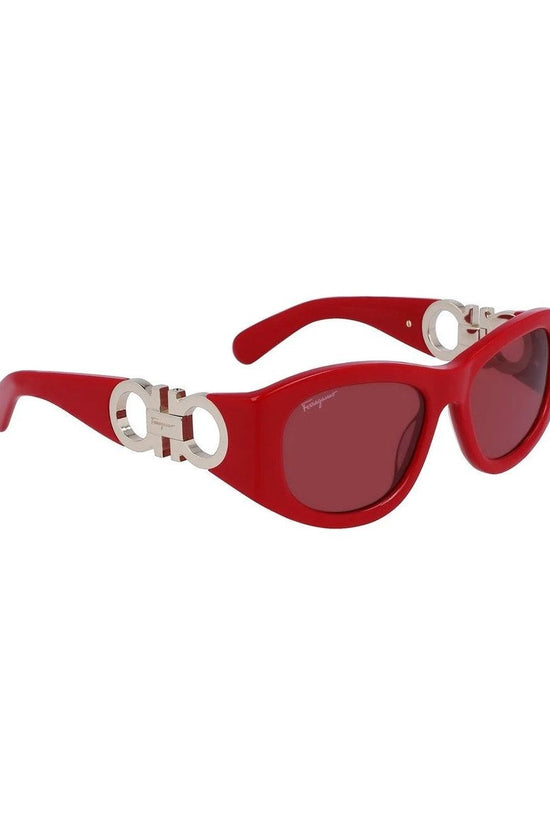 Ferragamo Sonnenbrille Kräftiges Rubinrot Glanz | ELORÉ by Ferragamo