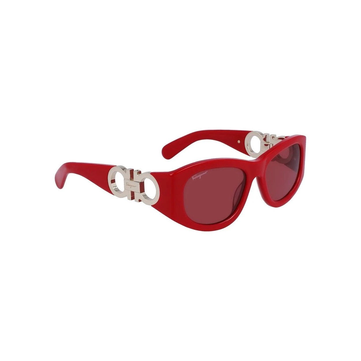 Ferragamo Sonnenbrille Kräftiges Rubinrot Glanz | ELORÉ by Ferragamo