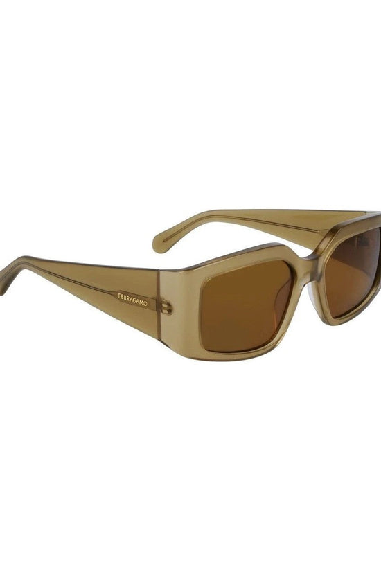 Ferragamo Sonnenbrille Opaline Olivgrün Glänzend | ELORÉ by Ferragamo