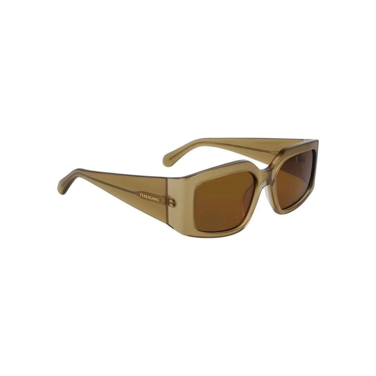 Ferragamo Sonnenbrille Opaline Olivgrün Glänzend | ELORÉ by Ferragamo