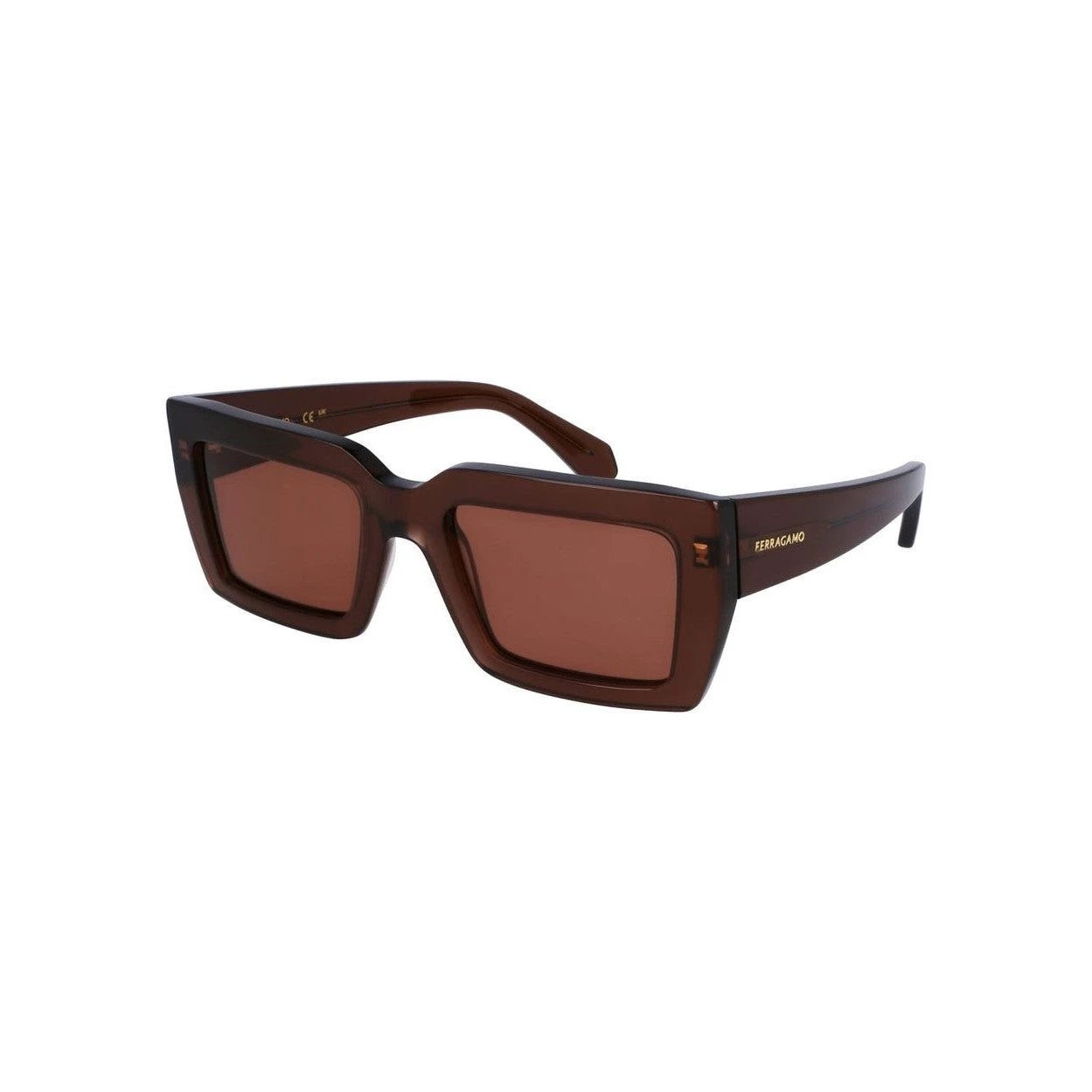 Salvatore Ferragamo Sonnenbrille Dunkelbraun | ELORÉ by Ferragamo