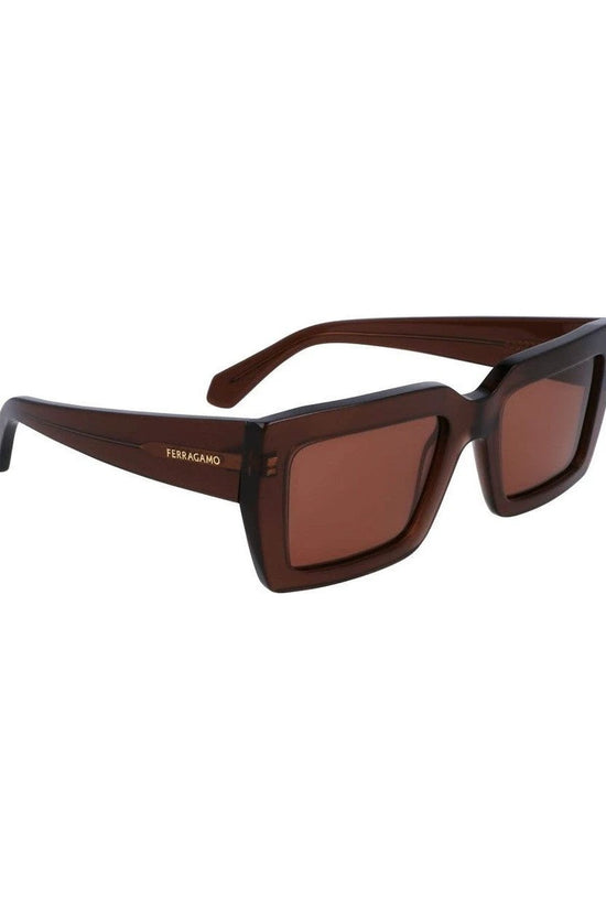Salvatore Ferragamo Sonnenbrille Dunkelbraun | ELORÉ by Ferragamo
