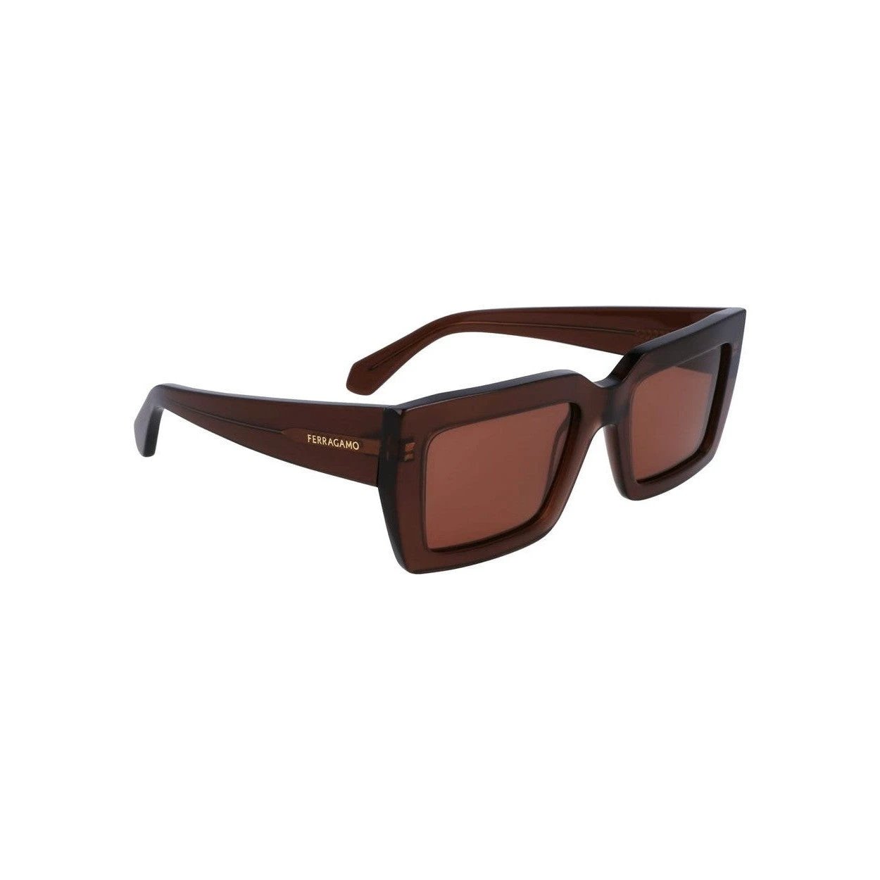 Salvatore Ferragamo Sonnenbrille Dunkelbraun | ELORÉ by Ferragamo