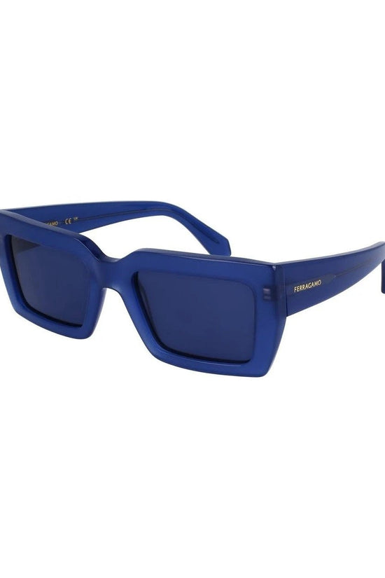 Ferragamo Sonnenbrille Blau Getönte Gläser | ELORÉ by Ferragamo
