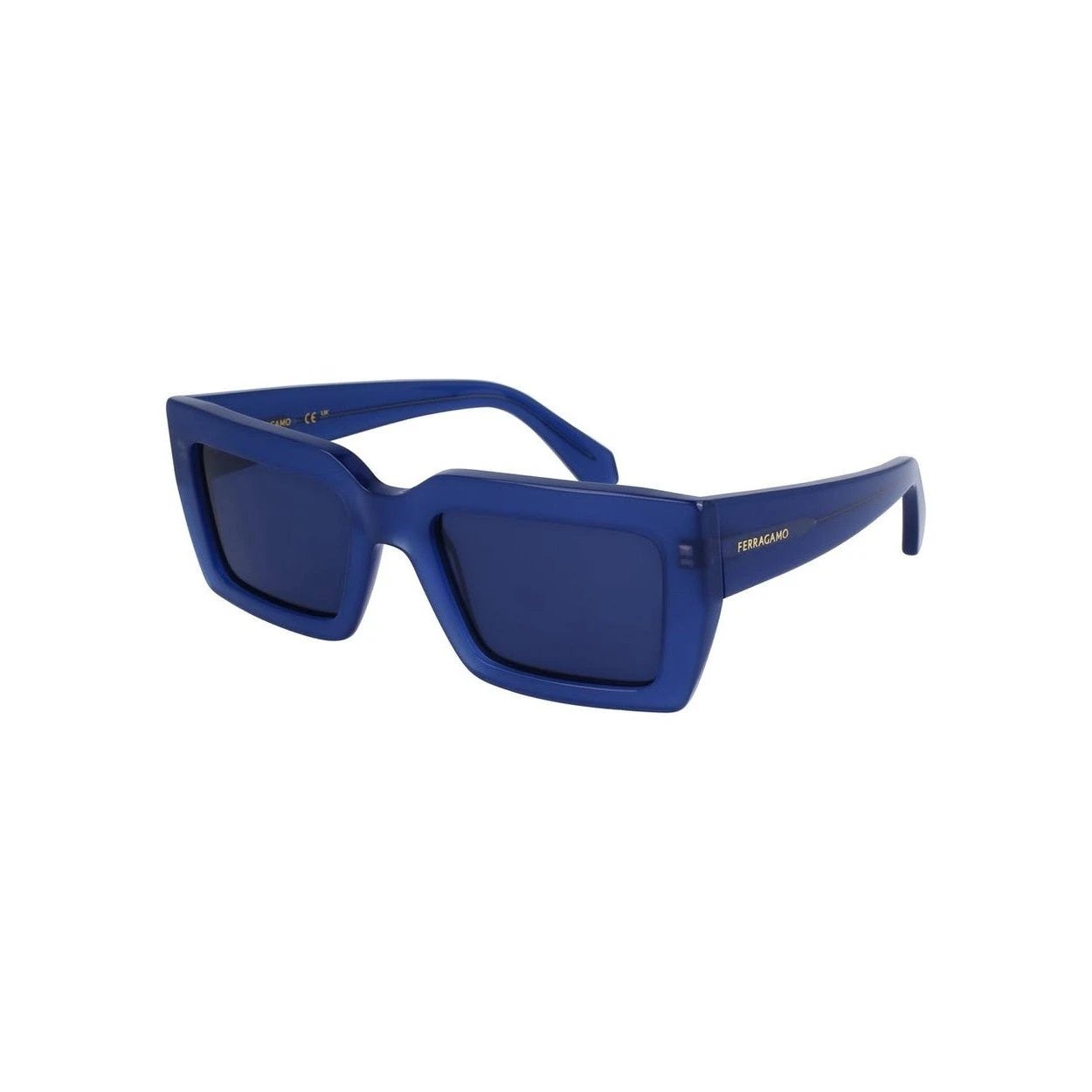 Ferragamo Sonnenbrille Blau Getönte Gläser | ELORÉ by Ferragamo