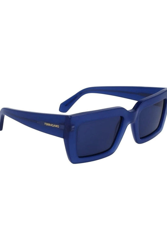 Ferragamo Sonnenbrille Blau Getönte Gläser | ELORÉ by Ferragamo