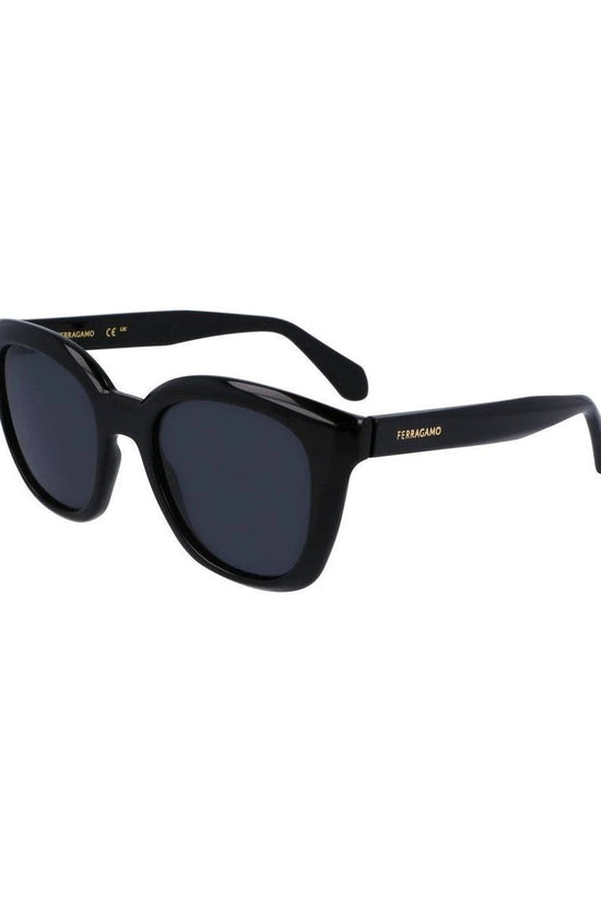Ferragamo Sonnenbrille Acetat Vollrand Schwarz | ELORÉ by Ferragamo