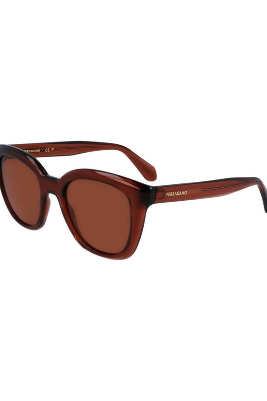 Salvatore Ferragamo Sonnenbrille Bernstein Braun | ELORÉ by Ferragamo