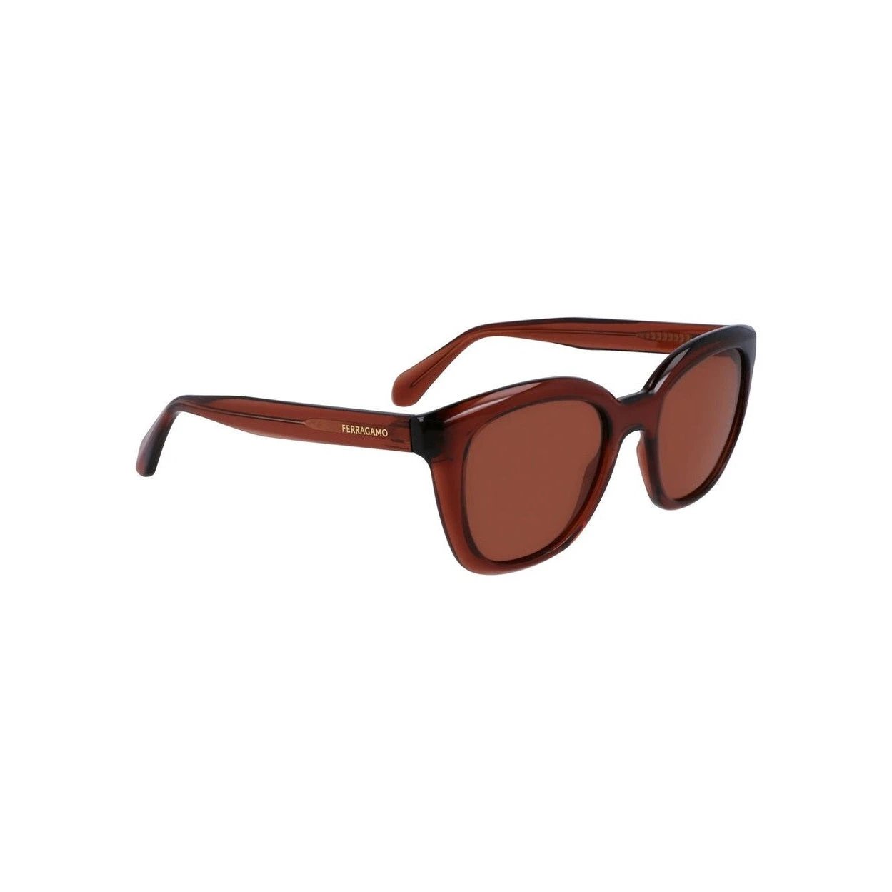 Salvatore Ferragamo Sonnenbrille Bernstein Braun | ELORÉ by Ferragamo