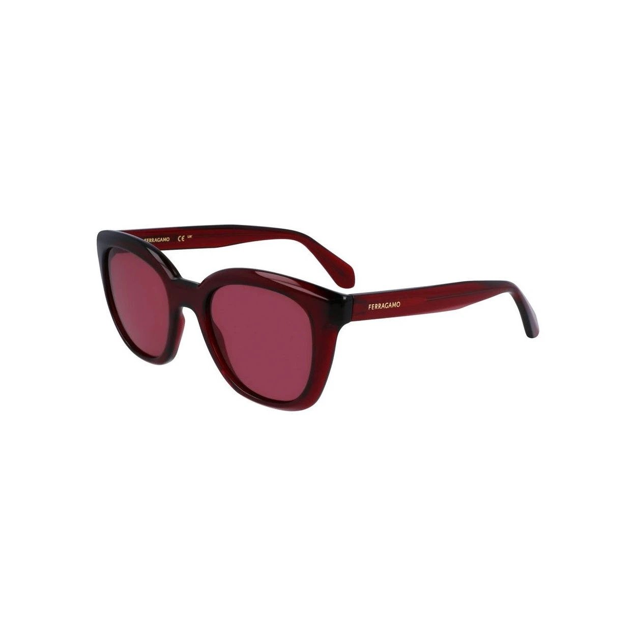 Ferragamo Sonnenbrille Rot Dunkel Glänzend | ELORÉ by Ferragamo