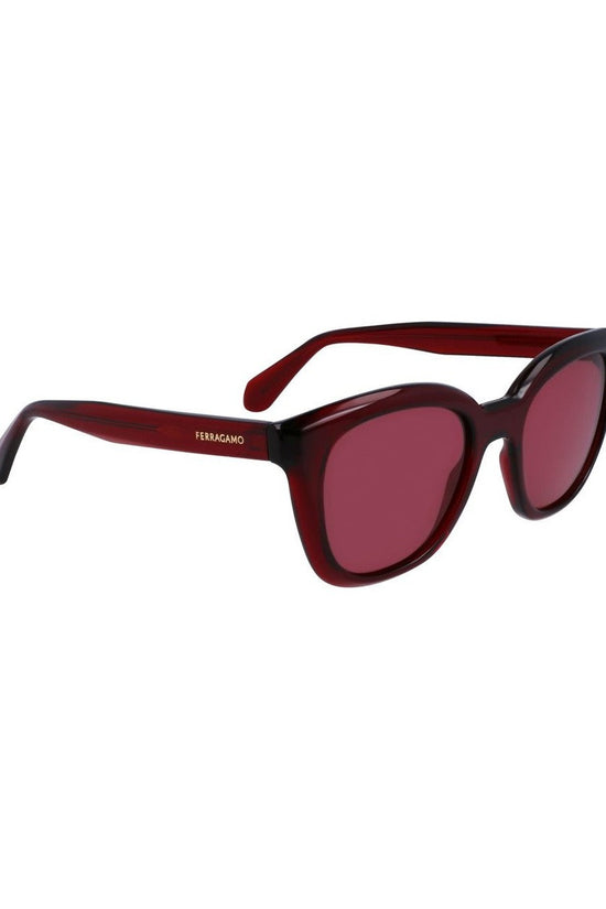 Ferragamo Sonnenbrille Rot Dunkel Glänzend | ELORÉ by Ferragamo