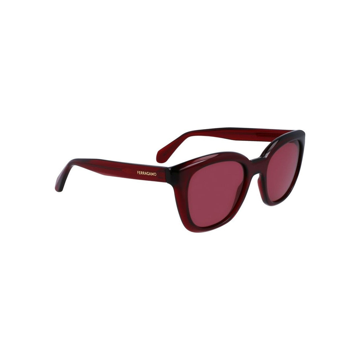 Ferragamo Sonnenbrille Rot Dunkel Glänzend | ELORÉ by Ferragamo