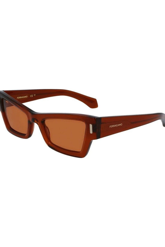 Salvatore Ferragamo Sonnenbrille Damen Braun | ELORÉ by Ferragamo