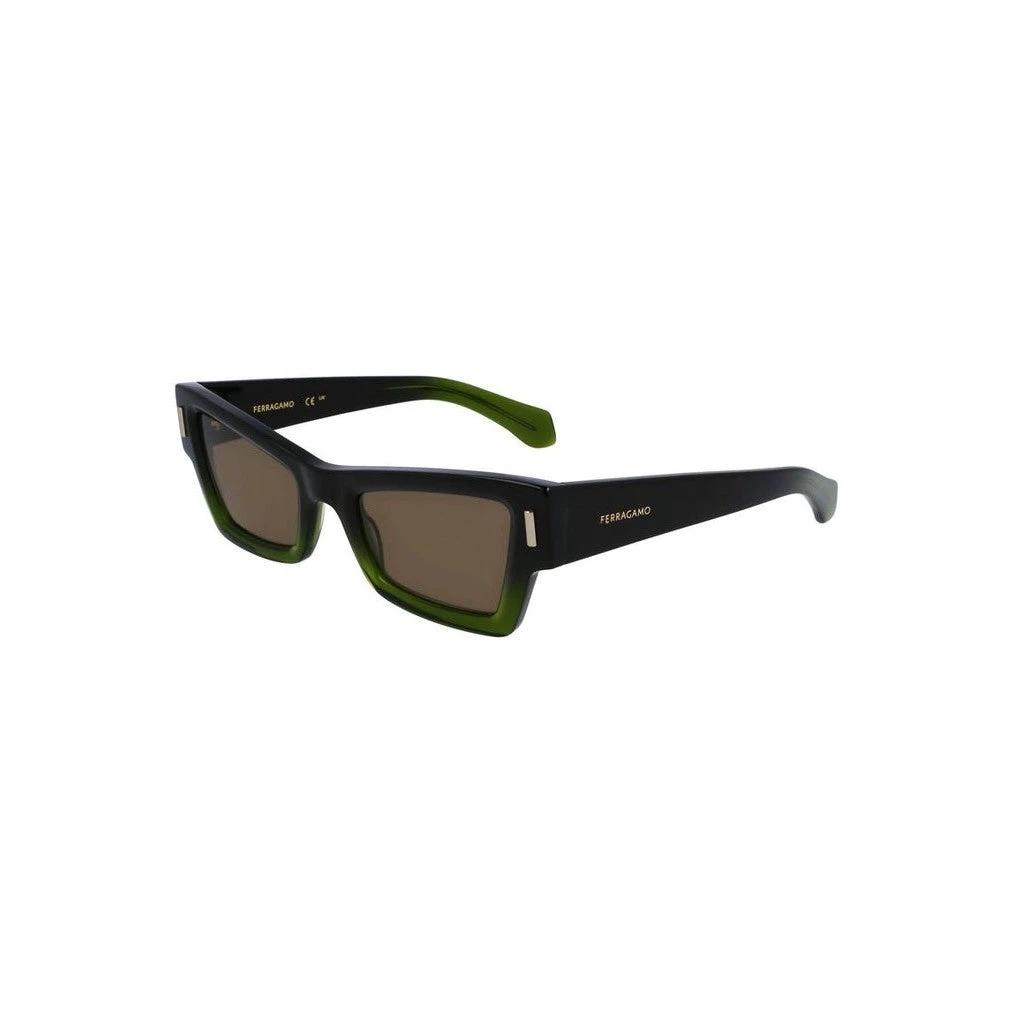 Salvatore Ferragamo Sonnenbrille Dunkelgrün | ELORÉ by Ferragamo