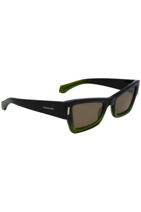 Salvatore Ferragamo Sonnenbrille Dunkelgrün | ELORÉ by Ferragamo