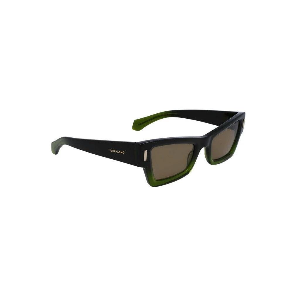 Salvatore Ferragamo Sonnenbrille Dunkelgrün | ELORÉ by Ferragamo