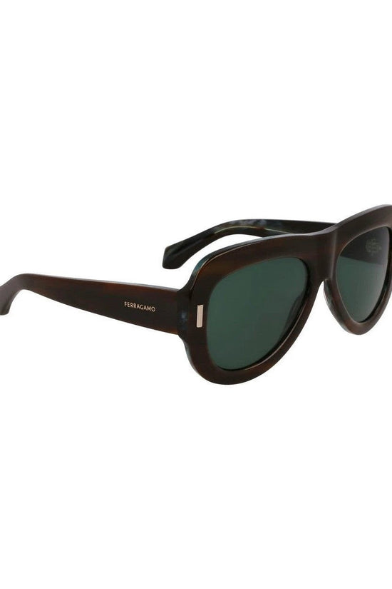 Ferragamo Sonnenbrille Grün | ELORÉ by Ferragamo