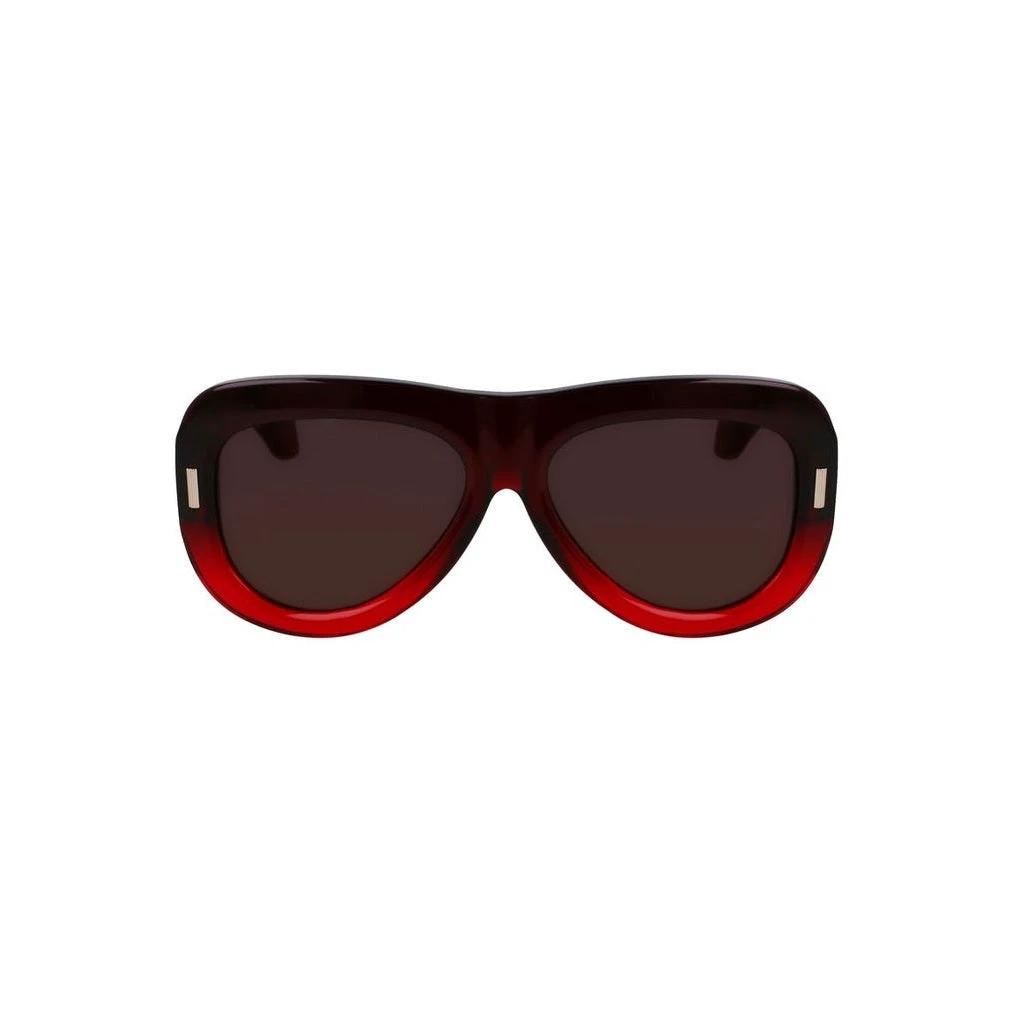 Ferragamo Sonnenbrille Aviator Rot Gradient | ELORÉ by Ferragamo