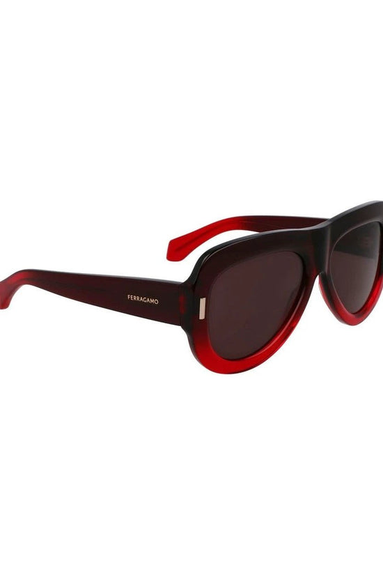 Ferragamo Sonnenbrille Aviator Rot Gradient | ELORÉ by Ferragamo