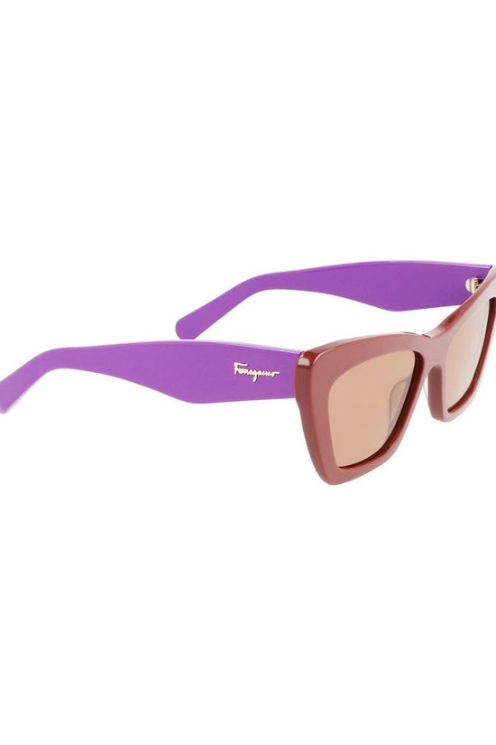 Ferragamo Sonnenbrille Cat Eye Oversize Braun | ELORÉ by Ferragamo