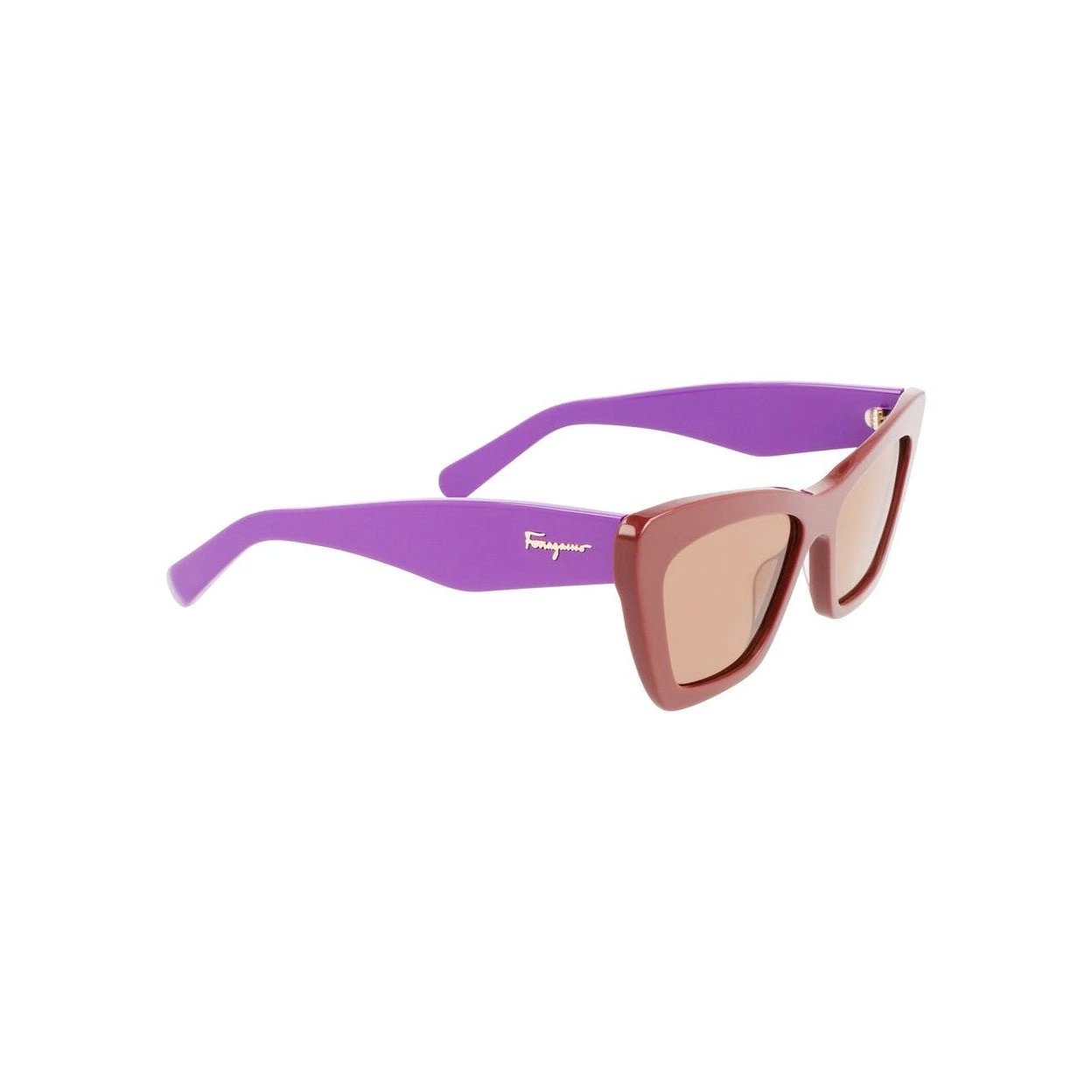 Ferragamo Sonnenbrille Cat Eye Oversize Braun | ELORÉ by Ferragamo