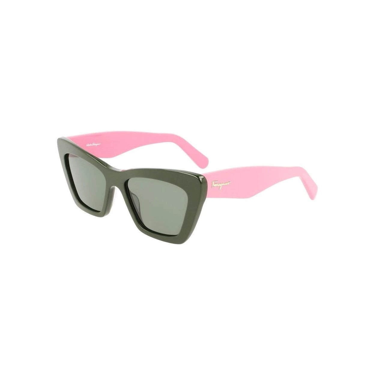 Salvatore Ferragamo Sonnenbrille Acetat Grün | ELORÉ by Ferragamo