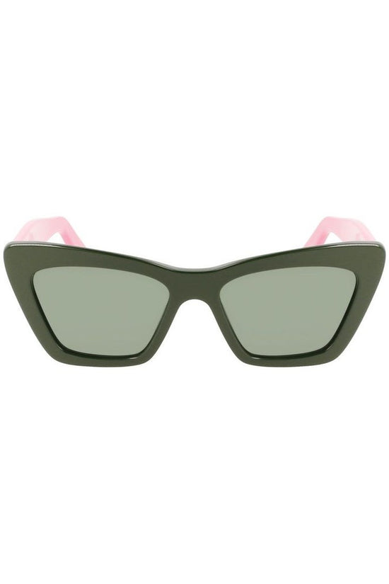 Salvatore Ferragamo Sonnenbrille Acetat Grün | ELORÉ by Ferragamo