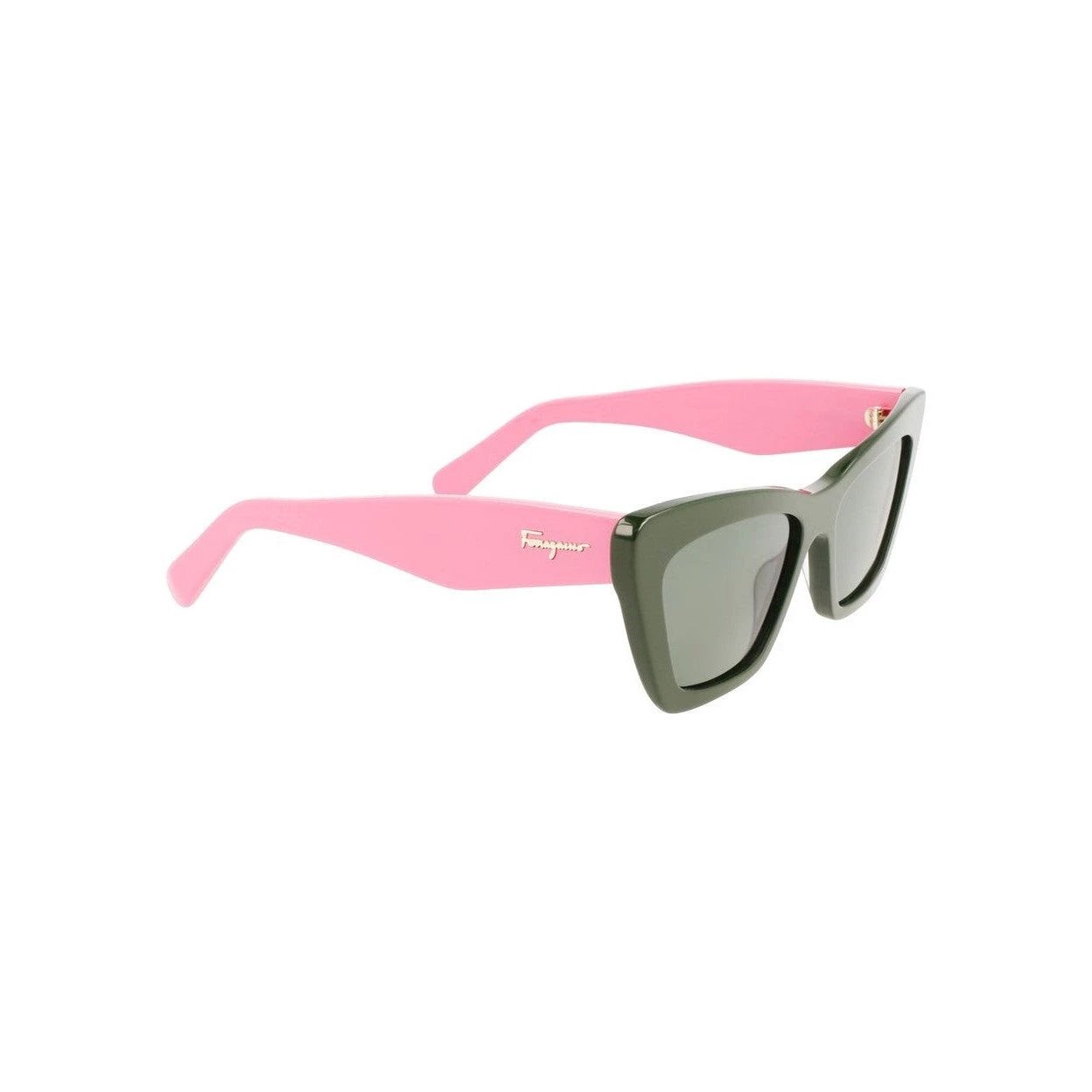 Salvatore Ferragamo Sonnenbrille Acetat Grün | ELORÉ by Ferragamo