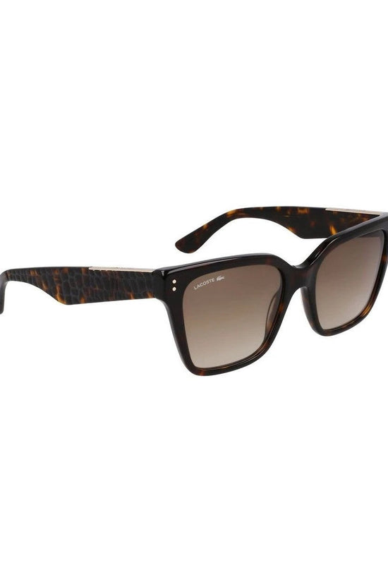 Lacoste Sonnenbrille Braun Crocodile Stil Trend | ELORÉ by Lacoste