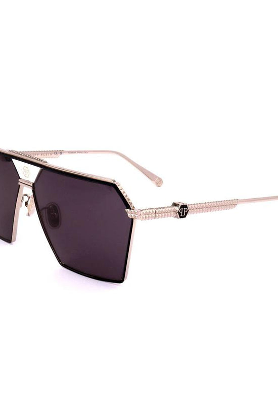 Philipp Plein Titan-Sonnenbrille in Grau by Philipp Plein