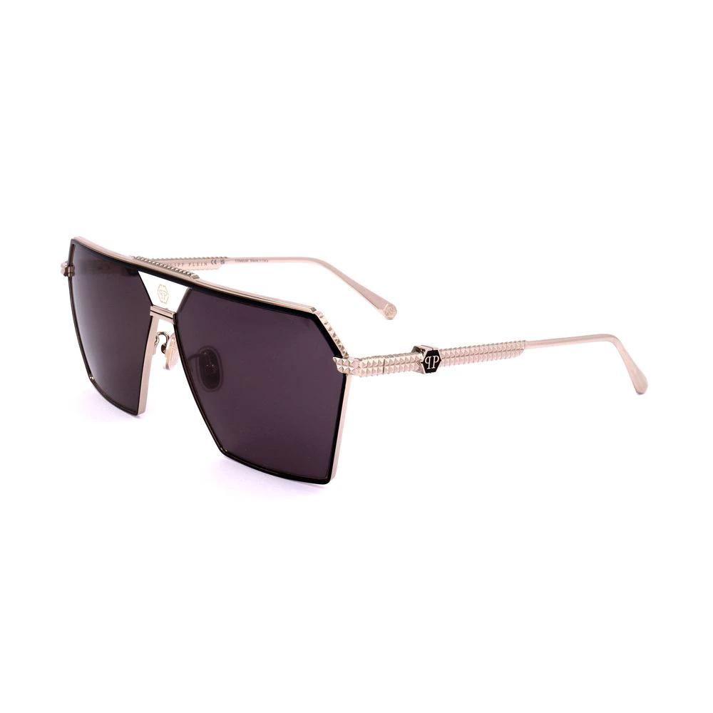 Philipp Plein Titan-Sonnenbrille in Grau by Philipp Plein