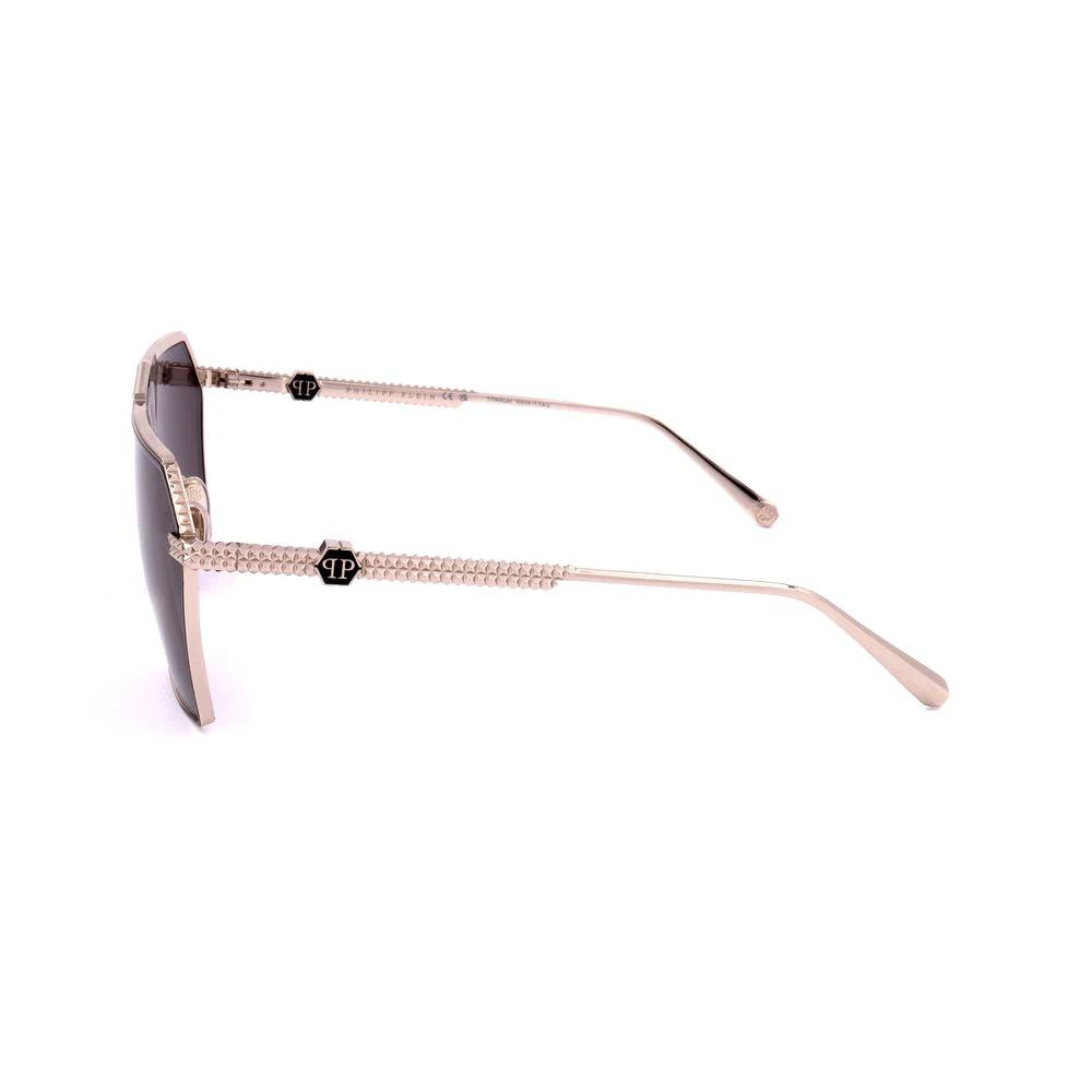 Philipp Plein Titan-Sonnenbrille in Grau by Philipp Plein