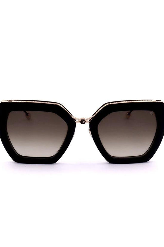 Philipp Plein Sonnenbrille aus Metall in Schwarz by Philipp Plein