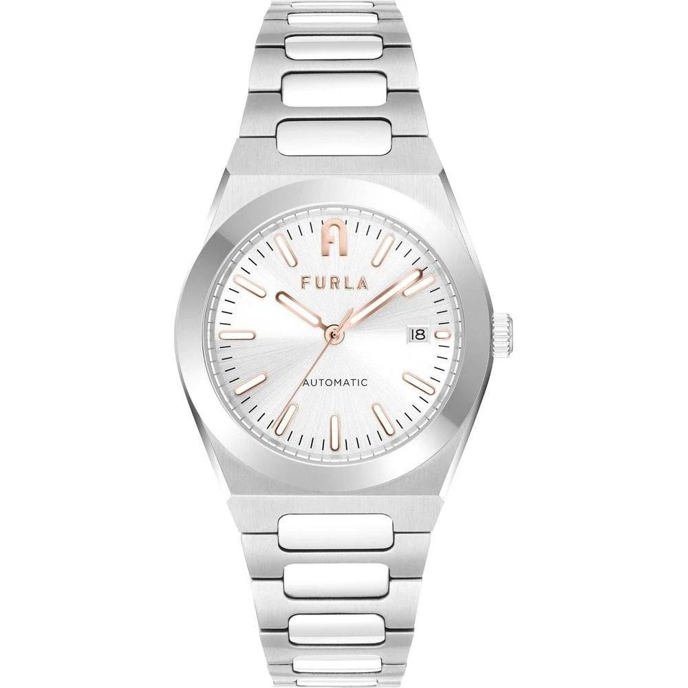 Furla Automatik Edelstahl Uhr Datumfenster Grau | ELORÉ by Furla