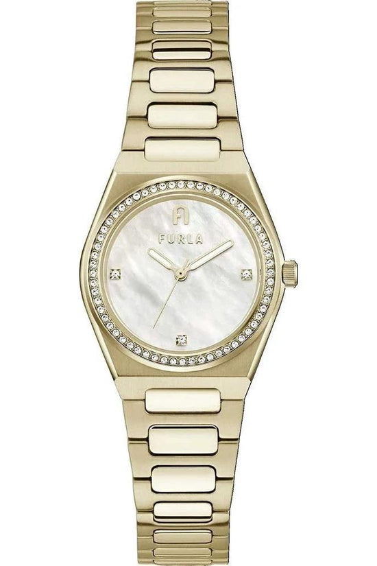 Furla Armbanduhr Gliederarmband Goldfarben | ELORÉ by Furla