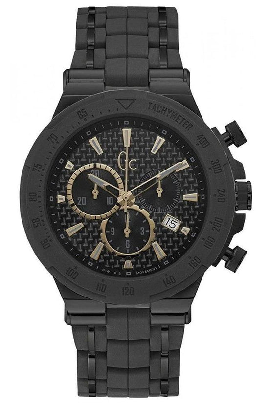 One Chronograph Armbanduhr Edelstahl Schwarz | ELORÉ by GC