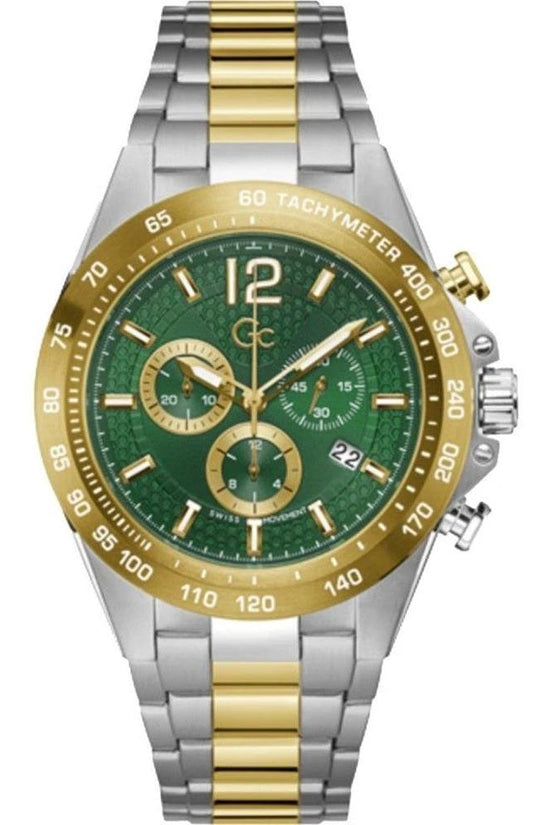 Gc Chronograph Armbanduhr Edelstahl Automatik Grün | ELORÉ by GC