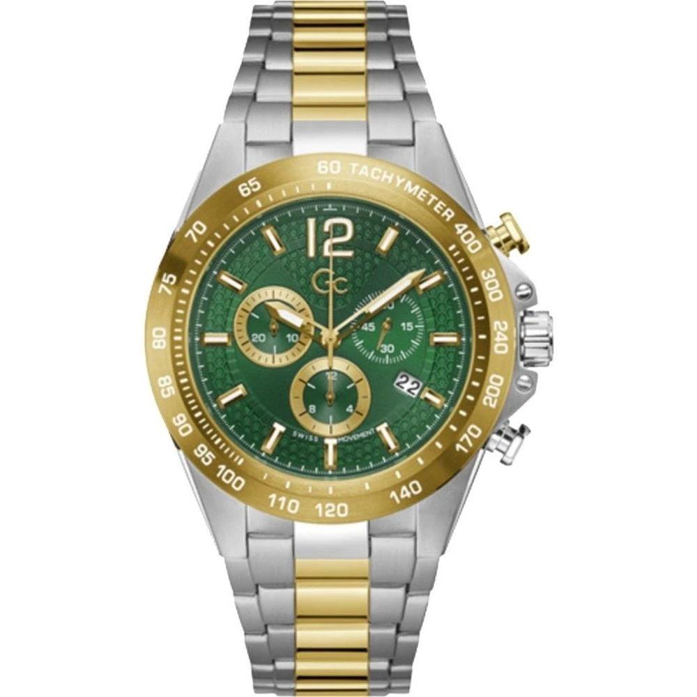 Gc Chronograph Armbanduhr Edelstahl Automatik Grün | ELORÉ by GC
