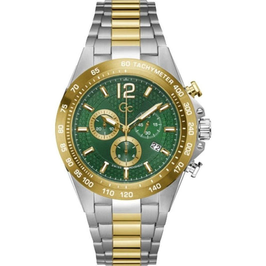 Gc Chronograph Armbanduhr Edelstahl Automatik Grün | ELORÉ by GC