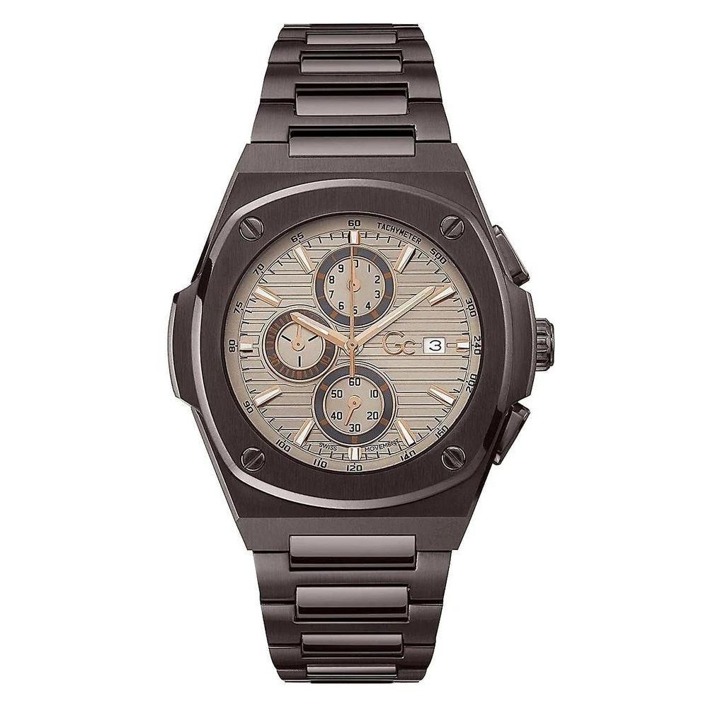 GC Chronograph Uhr Rostfreier Edelstahl Grau | ELORÉ by GC