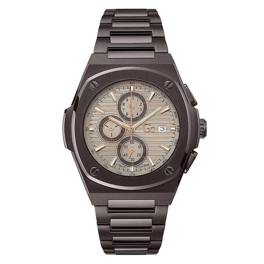 GC Chronograph Uhr Rostfreier Edelstahl Grau | ELORÉ by GC