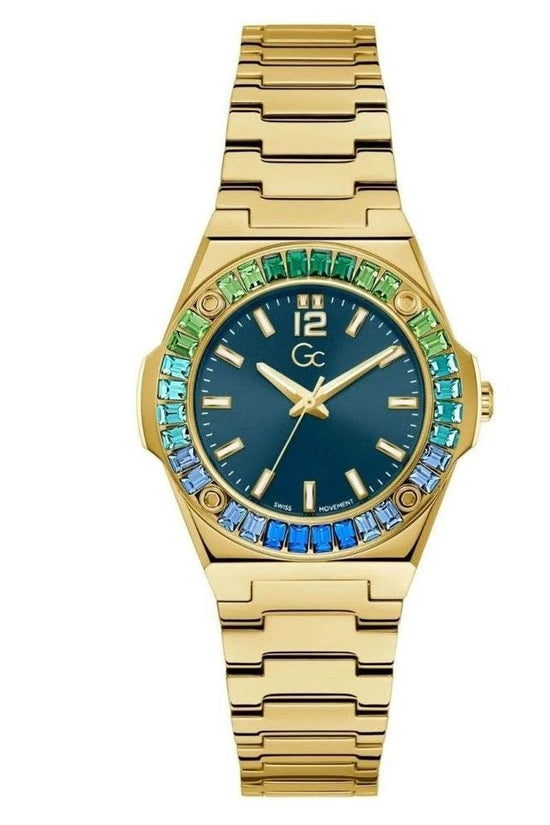 GC Armbanduhr Regenbogen Gelbgold Blau Grün Pink | ELORÉ by GC