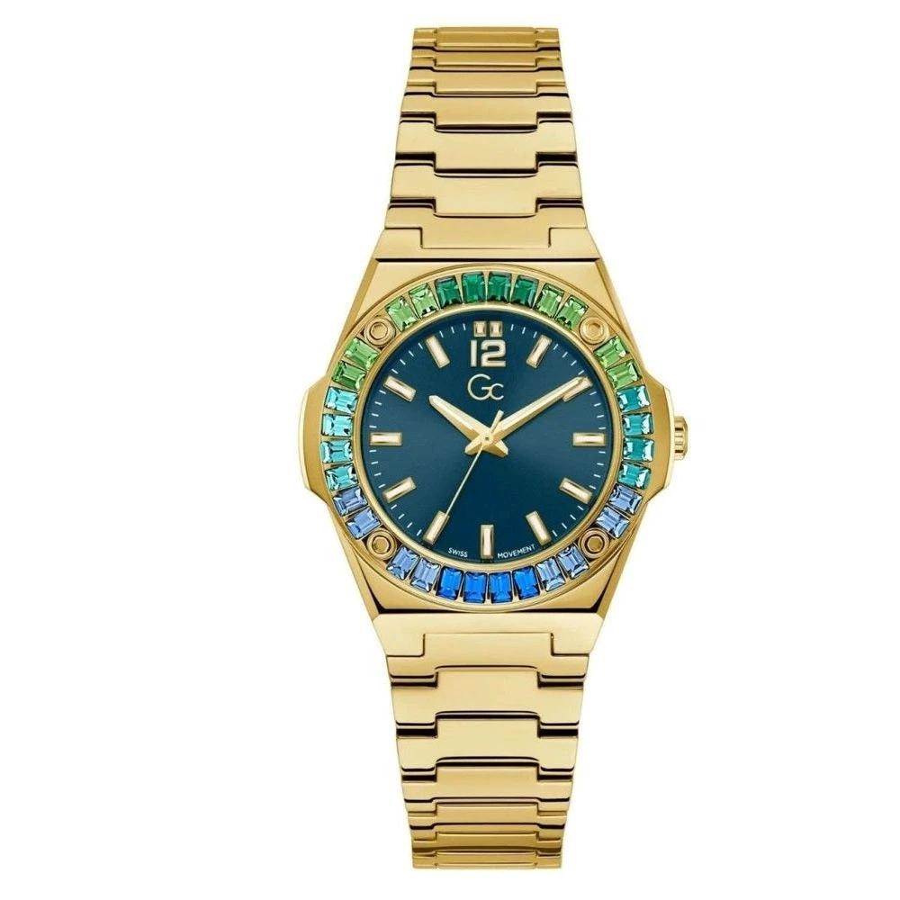GC Armbanduhr Regenbogen Gelbgold Blau Grün Pink | ELORÉ by GC