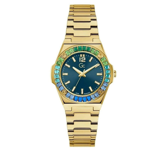 GC Armbanduhr Regenbogen Gelbgold Blau Grün Pink | ELORÉ by GC