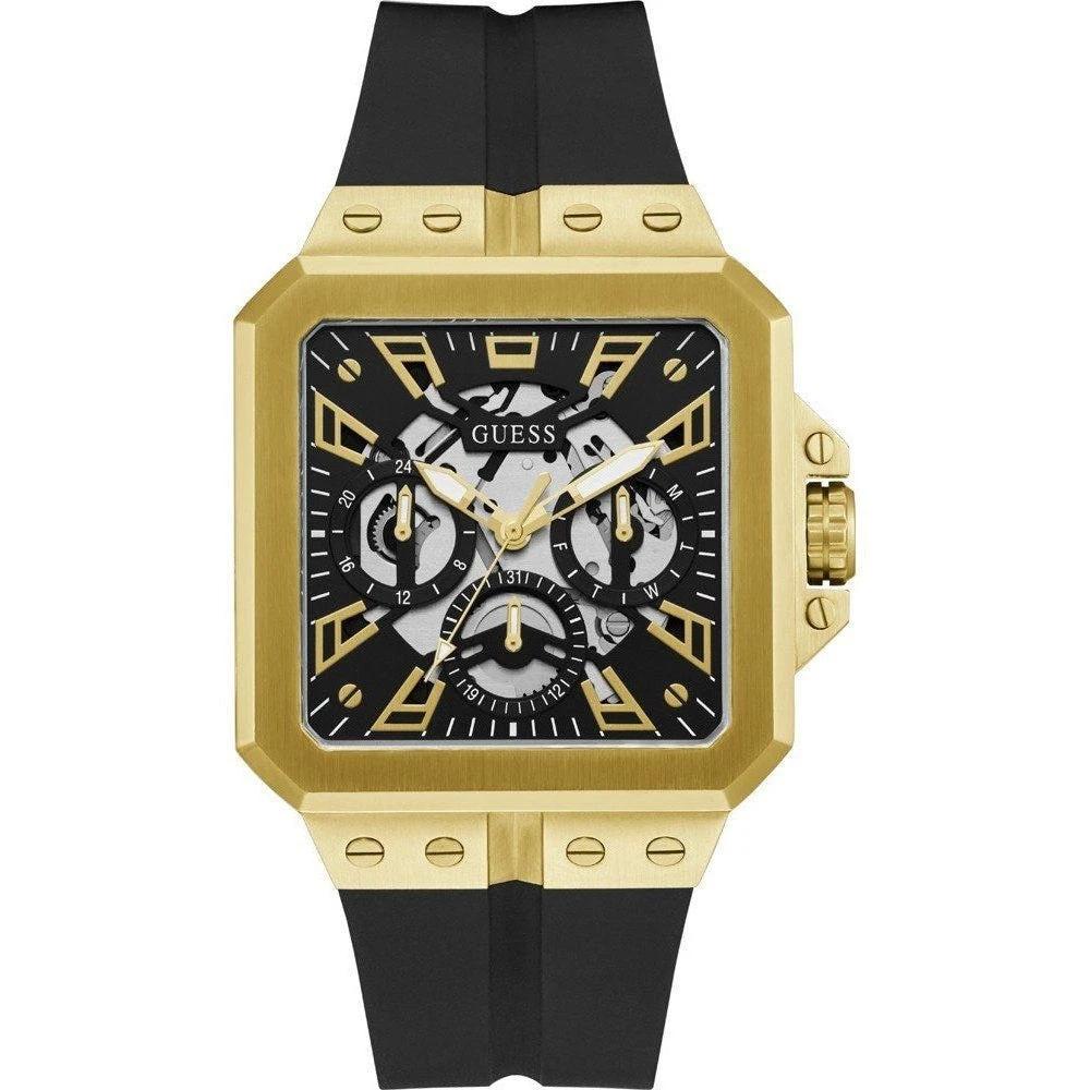 Guess Skelettuhr Edelstahl Silikonarmband Gold | ELORÉ by Guess