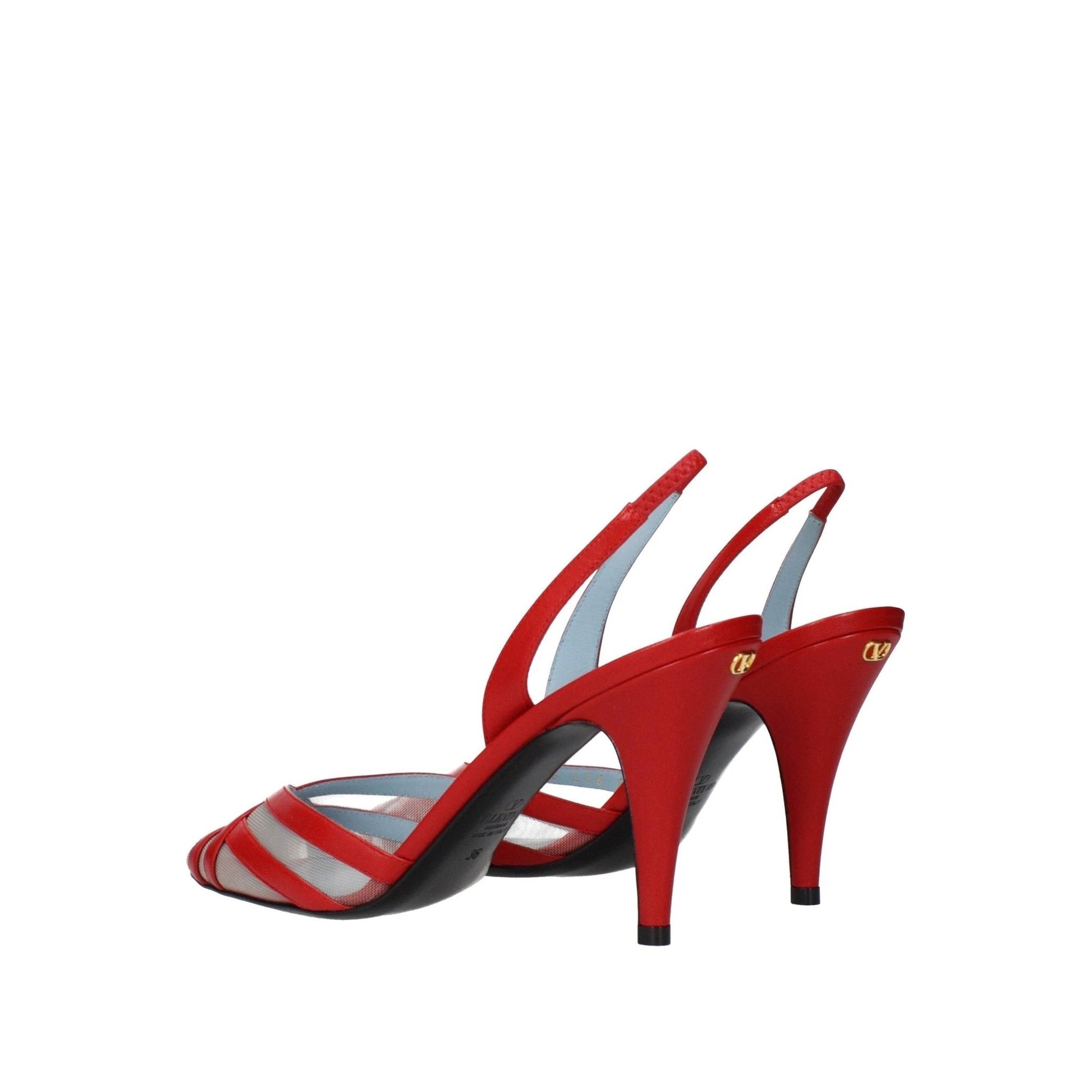 Valentino Garavani Gewebte Herz Sandalen Rot | ELORÉ by Valentino Garavani