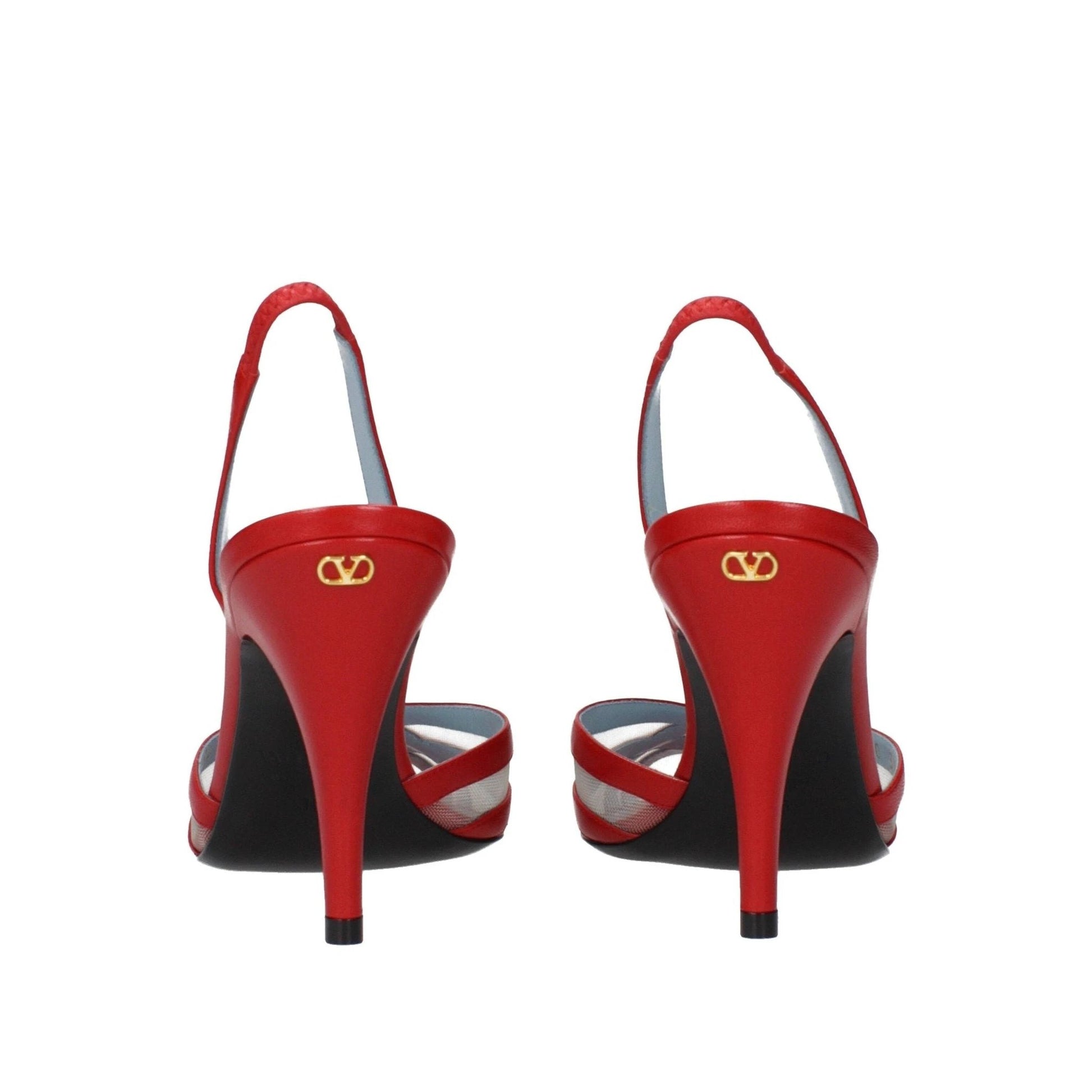 Valentino Garavani Gewebte Herz Sandalen Rot | ELORÉ by Valentino Garavani