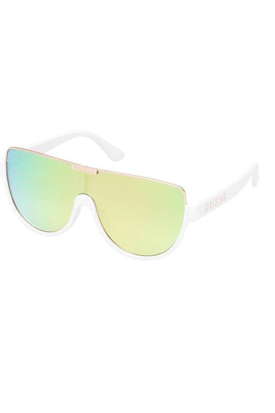 Guess Sonnenbrille Weiß Glänzend Irisierend | ELORÉ by Guess
